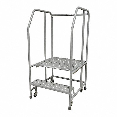 COTTERMAN 1002R2626A3E20B3C1P6 Rolling Ladder Steel 50In. H. Grey