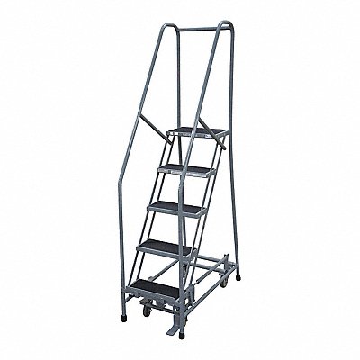 COTTERMAN 1505R2630A2E10B4W5C1P6 Rolling Ladder Steel 80In. H. Grey