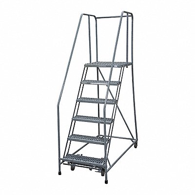 COTTERMAN 1506R3232A1E20B4W4C1P6 Rolling Ladder Steel 90In. H. Grey