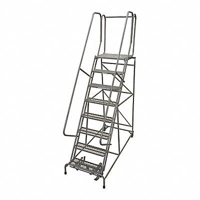 COTTERMAN 1508R2632A3E20B4W5C1P6 Rolling Ladder Steel 110In. H. Grey