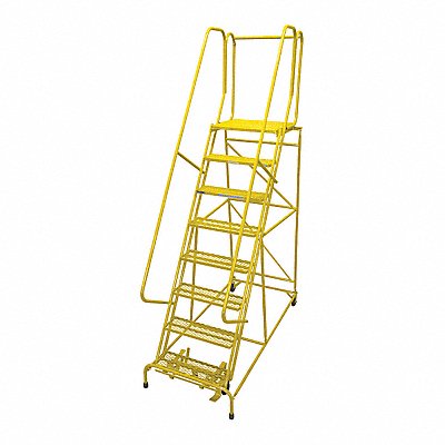 COTTERMAN 1508R2632A3E20B4W4C2P6 Rolling Ladder Steel 110In. H. Yellow
