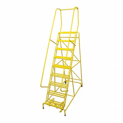 COTTERMAN 1009R2632A1E10B4C2P6 Rolling Ladder Steel 120In. H. Yellow