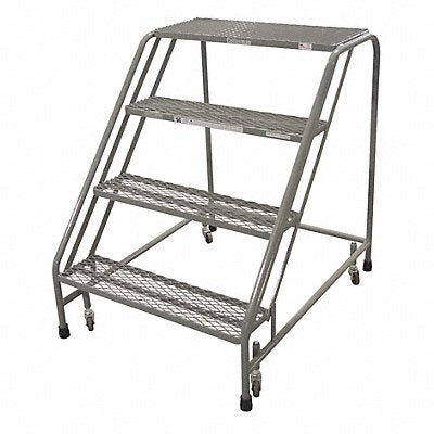 COTTERMAN 1204N3232A3E24B3C1P6 Rolling Ladder Steel 40In. H. Grey