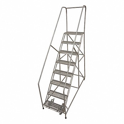 COTTERMAN 1208R3232A1E12B4C1P6 Rolling Ladder Steel 110In. H. Grey