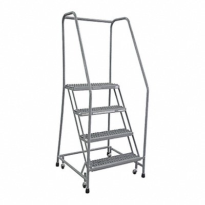 COTTERMAN 1504R2630A1E10B3W5C1P6 Rolling Ladder Steel 70In. H. Grey