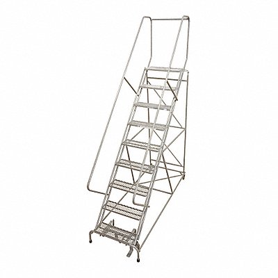 COTTERMAN 1715R3242A1E24B4W4C1P3 Rolling Ladder Steel 192In. H. Grey
