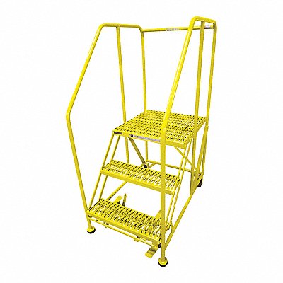 COTTERMAN 3WP2424RA3B4B8AC2P6 Work Platform 3 Step Steel 60In. H.