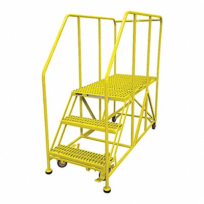 COTTERMAN 3WP3648RA3B4B8AC2P6 Work Platform 3 Step Steel 60In. H.