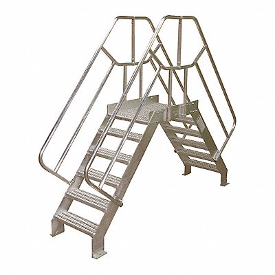 COTTERMAN 4SCA36A3C50P3 Crossover Bridge 4 Step Aluminum 74In. H