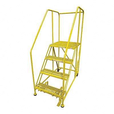 COTTERMAN 4WP2424RA3B4B8AC2P6 Work Platform 4 Step Steel 70In. H.