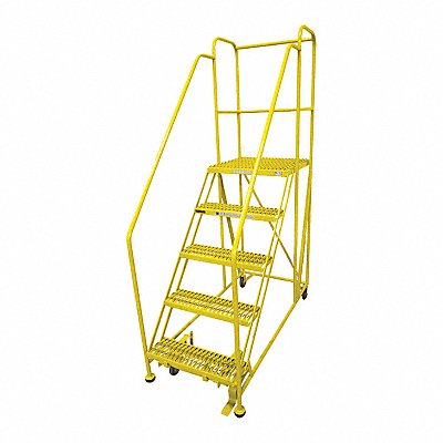 COTTERMAN 5WP2424RA3B4B8AC2P6 Work Platform 5 Step Steel 86In. H.