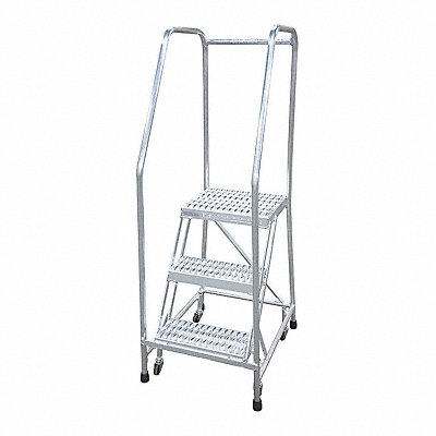 COTTERMAN A2R1818A4B3C50P6 Rolling Ladder Steel 50In. H. Grey