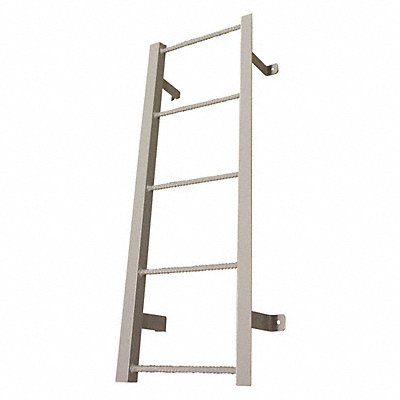 COTTERMAN F5SC1 Fixed Ladder 4 ft H. Steel 5 Rungs