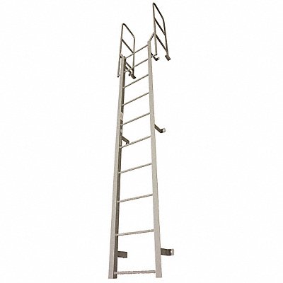 COTTERMAN F7WC1 Fixed Ladder 6 ft H. Steel 7 Rungs