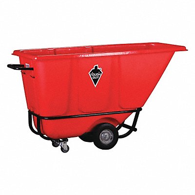 TOUGH GUY 21VK42 Tilt Truck Std 1/2 cu yd 850 lb Red