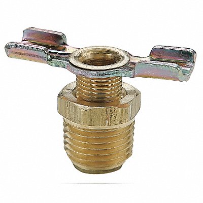 PARKER DC6042 Drain Cock Ball Valve Brass 1/8 In