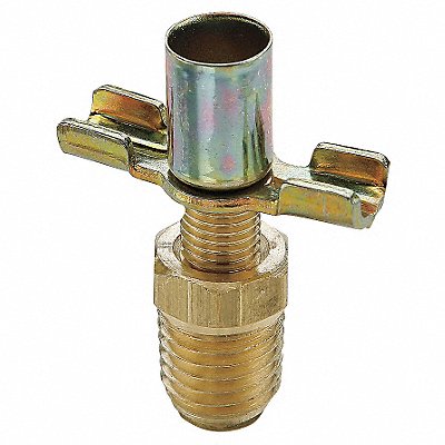 PARKER DC6064 Drain Cock Ball Valve Brass 1/4-18 In