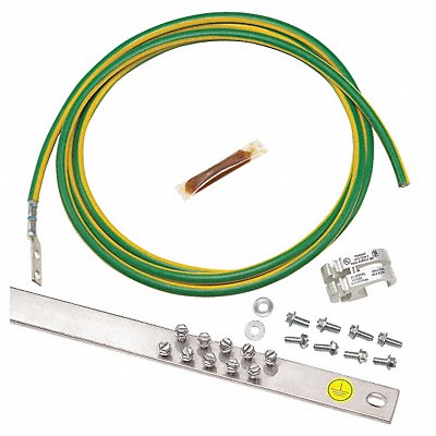 PANDUIT RGRKCBNJY Strip System Copper Grounding Bar L 19in