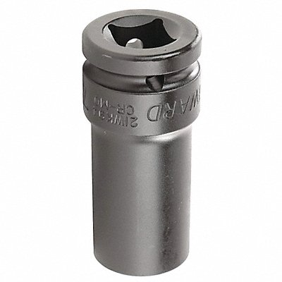 WESTWARD 21WK94 Impact Socket Steel Black Oxide 7/8 in