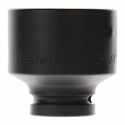 WESTWARD 21WM35 Impact Socket Steel Black Oxide 2 3/4 in