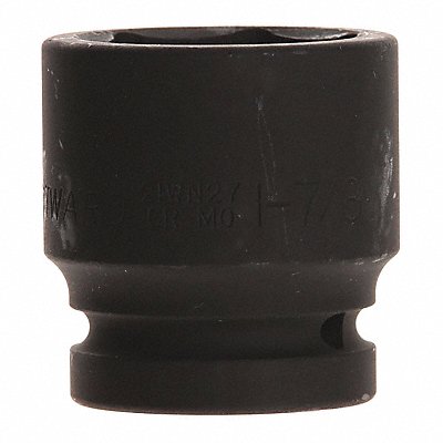 WESTWARD 21WN27 Impact Socket Steel Black Oxide 1 7/8 in