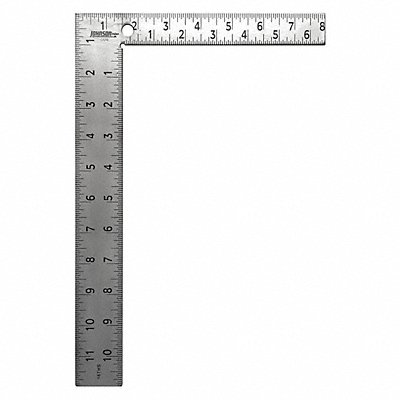 JOHNSON LEVEL CS10 Framing Square 12x1-1/2 in 1/8 1/16 Grad