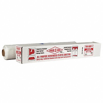 POLAR PLASTICS GRC2050 Construction Film 4 mil 20x50 Clr