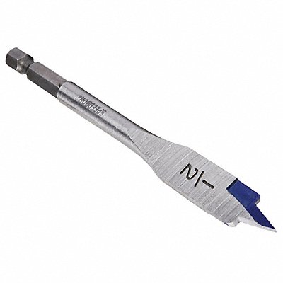 IRWIN 87908 Spade Blade Drill 1/2in Carbon Steel