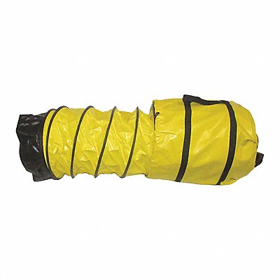AMERIC AMDS1225CB Ventilation Duct 12 in x 25 ft Blk/Yellow
