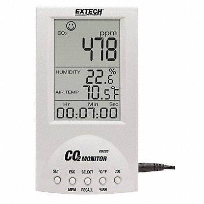 EXTECH CO220 Desktop Carbon Dioxide Monitor