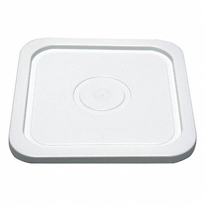 GRAINGER SQ2140WL Plastic Pail Lid White HDPE 10 5/16 in