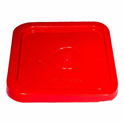 GRAINGER SQ2140RL K4871 Plastic Pail Lid Red HDPE 10 5/16 in