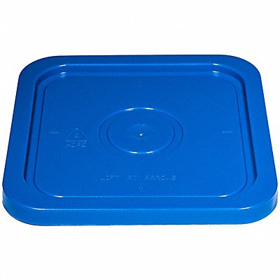 GRAINGER SQ2140BLL K4871 Plastic Pail Lid Blue HDPE 10 5/16 in