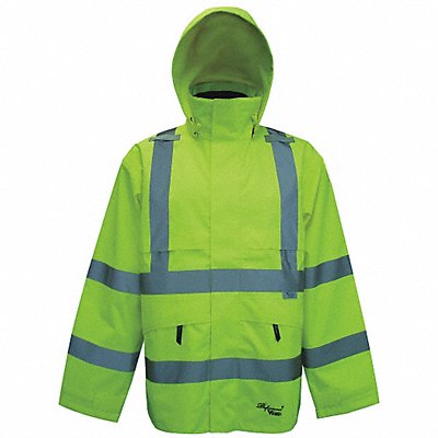 VIKING D6329JGXXXXL G5391 Rain Jacket Class 3 Type R Ylw/Grn 4XL