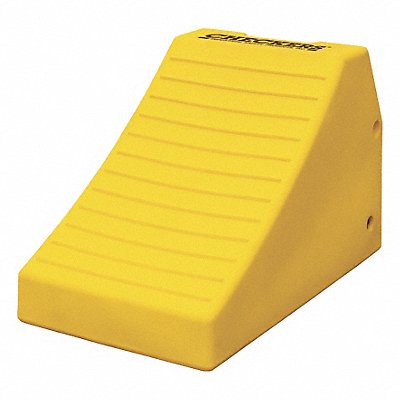 CHECKERS MC3011 Wheel Chock 16 In H Urethane Yellow