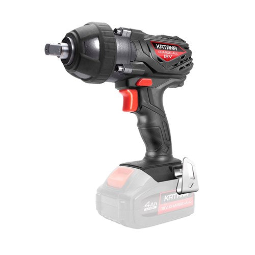 KATANA 220020 by Kincrome 18V CHARGE-ALL Lithium-Ion Cordless 1/2″ Square Drive Impact Wrench – Tool Only