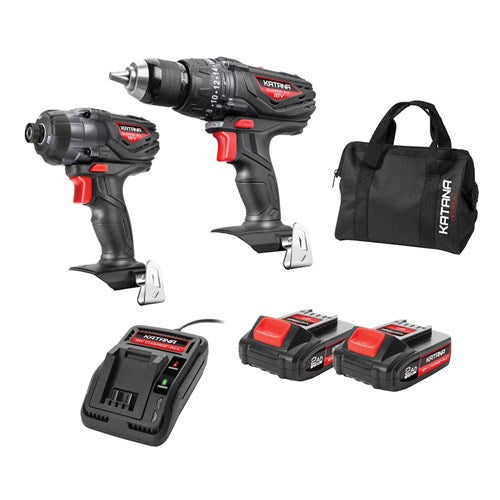 KATANA by Kincrome 220500 18V Lithium-Ion Charge-All DIY 2 Piece Combo Kit
