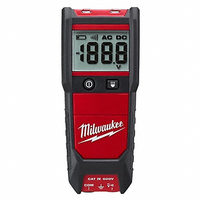 MILWAUKEE 221220 Volt/Continuity Tester CAT IV 600V LCD