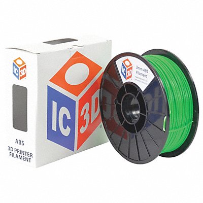 LULZBOT RMAB0115 ABS Filament Green 3mm 1kg Reel
