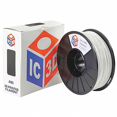 LULZBOT RMAB0108 ABS Filament White 3mm 1kg Reel