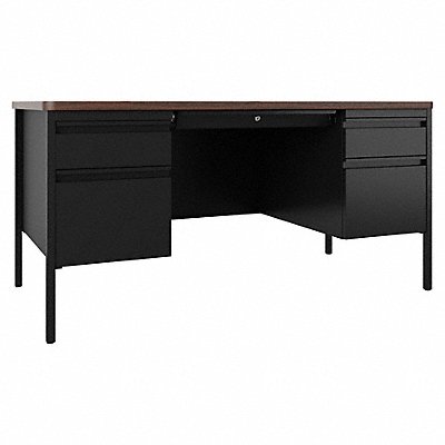 HIRSH 22654 Teachers Desk 30 x 60 Double Pedestal