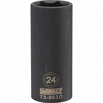 DEWALT DWMT73953OSP Deep Impact Socket 6 Pt 1/2in 24 mm