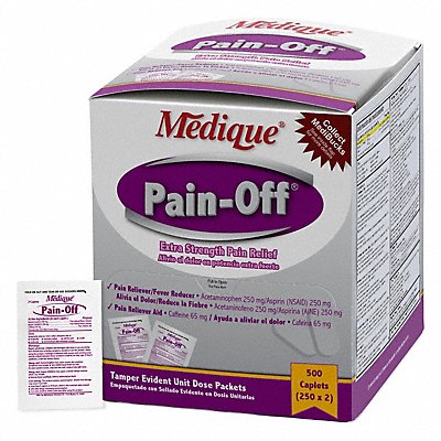 MEDIQUE 22813 Multi-Drug Pain/Fever Reducer PK500