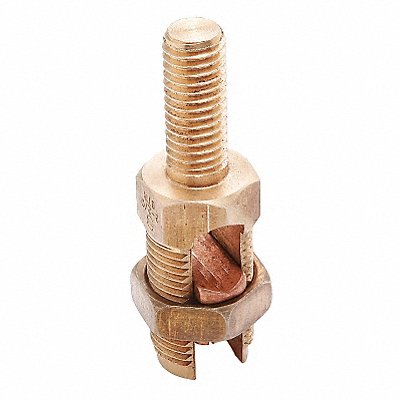 BURNDY K2C26B1 Bolt Connector Bronze Overall L 3.09in