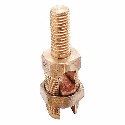 BURNDY K2C23B1 Bolt Connector Bronze Overall L 2.46in