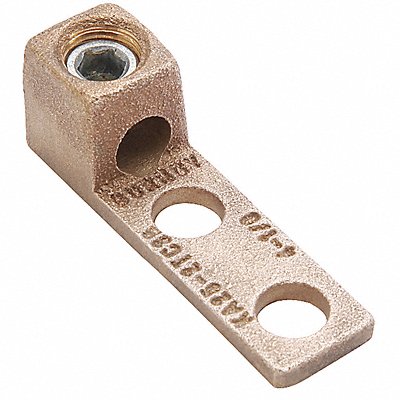 BURNDY KA252TC38 Mechanical Connector Copper 3/8 in Hex