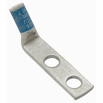 BURNDY YA6CL2TC14 Two Hole Lug Compression Connector STD Blue 374/7