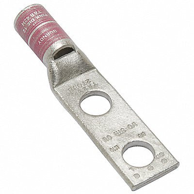 BURNDY YA25L2TC38 Two Hole Lug Compression Connector STD Pink 12/348