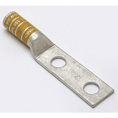 BURNDY YA292N Two Hole Lug Compression Connector Long Yellow 16