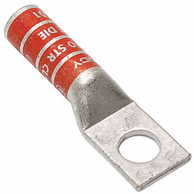 BURNDY YA27 One Hole Lug Compression Connector Long Orange 14